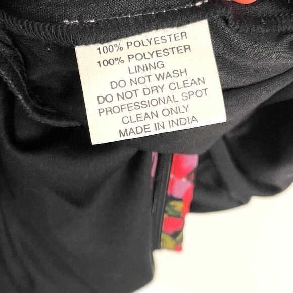 Mac Duggal Embellished Belt Ruffled Halter Strap Gown In Black Multi 9156 16 New - Picture 16 of 16